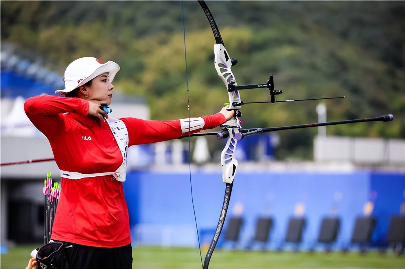 射箭比赛女子团体赛中国队表现抢眼 射箭比赛女子团体赛中国队表现抢眼